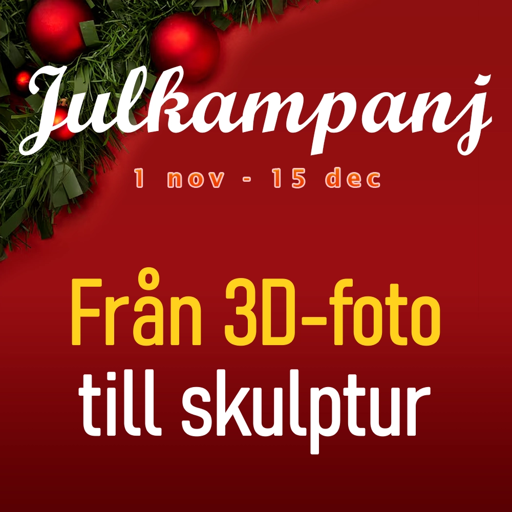 Pytteprint julkampanj – personlig 3D-fotografering som blir en miniatyrskulptur